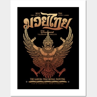 Kickboxing Muay Thai The Garuda Tattoo Posters and Art